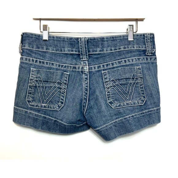 Mossimo Low Rise Denim Jean Shorts Size 11 Blue - Picture 3 of 8